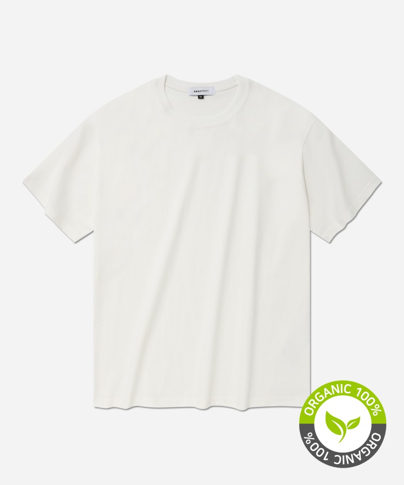 [스크래치]유니섹스 오가닉 티셔츠 화이트